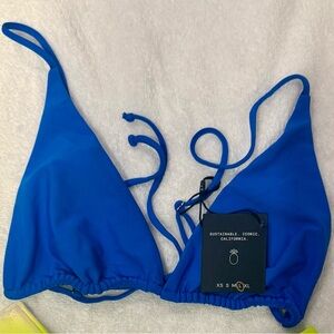 Skatie Vibrant Blue Bikini Top | Sz L | Brand New w/Tags
